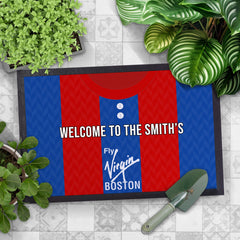 Crystal-Palace 1991 Home Shirt - Personalised Retro Door Mat - 60cm x 40cm