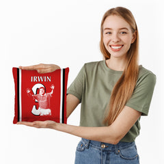 Manchester Red Irwin 3 - Cushion - Two Sizes