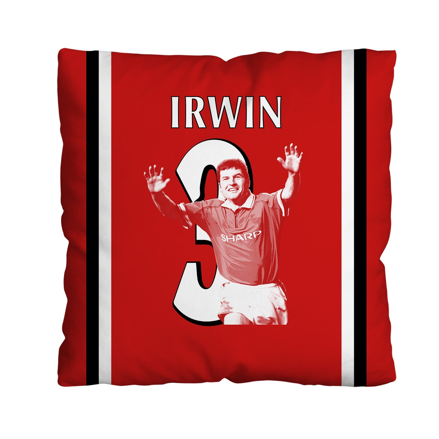 Manchester Red Irwin 3 - Cushion - Two Sizes
