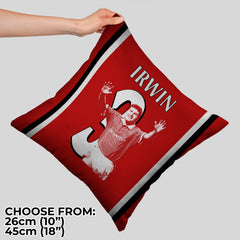 Manchester Red Irwin 3 - Cushion - Two Sizes