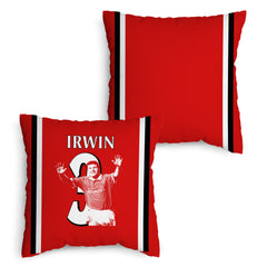 Manchester Red Irwin 3 - Cushion - Two Sizes