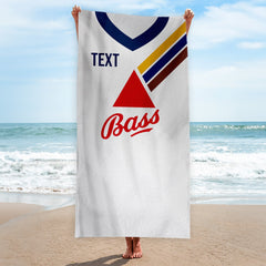 Derby 1984 Home Shirt - Personalised Lightweight, Microfibre Retro Beach Towel - 150cm x 75cm