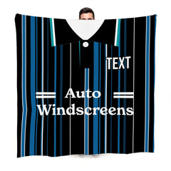 Derby 1993 Away Shirt - Personalised Retro Fleece Blanket 150cm X 150cm