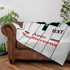 Derby 1993 Home Shirt - Personalised Retro Fleece Blanket 150cm X 150cm