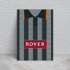 Dundee 1995 Away Shirt - A4 Personalised Metal Sign Plaque 