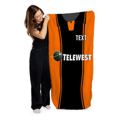 Dundee United 2000 Home Shirt - Personalised Lightweight, Microfibre Retro Beach Towel