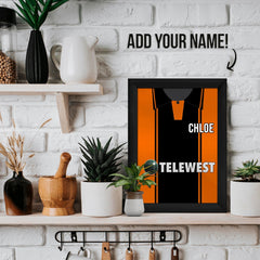 Dundee 2000 Home Shirt - A4 Personalised Metal Sign Plaque