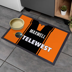 Dundee U 2000 Home Shirt - Personalised Retro Door Mat - 60cm x 40cm