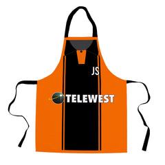 Dundee 2000 Home Apron Shirt - Personalised Retro Football Novelty Water-Resistant, Lazer Cut (no fraying) Light Weight Adults Apron