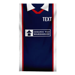 Dundee 1999 Home Shirt - Personalised Lightweight, Microfibre Retro Beach Towel - 150cm x 75cm