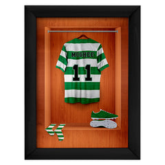 Celtic Retro 88 Retro Shirt Dressing Room - A4 Metal Print Sign Plaque - Frame Options Available