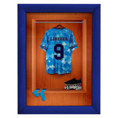 England 90 Retro Shirt Dressing Room - A4 Metal Print Sign Plaque - Frame Options Available
