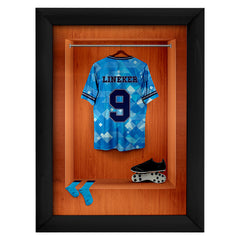 England 90 Retro Shirt Dressing Room - A4 Metal Print Sign Plaque - Frame Options Available