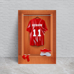 Liverpool Retro '89 Retro Shirt Dressing Room - A4 Metal Sign Plaque - Frame Options Available