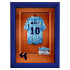 Manchester Blue Retro '89 Retro Shirt Dressing Room - A4 Metal Sign Plaque - Frame Options Available