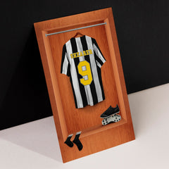 Newcastle '96 Retro Shirt Dressing Room - A4 Metal Sign Plaque - Frame Options Available