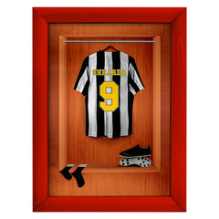 Newcastle '96 Retro Shirt Dressing Room - A4 Metal Sign Plaque - Frame Options Available
