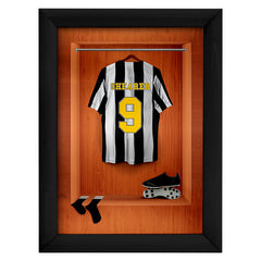 Newcastle '96 Retro Shirt Dressing Room - A4 Metal Sign Plaque - Frame Options Available