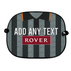 Dundee U 1995 Away Shirt - Personalised Retro Football Car Sun Shade - Set of 2