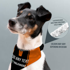 Dundee U 2000 Home Shirt - Personalised Pet Bandana - 4 Sizes