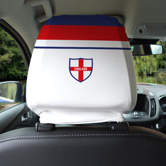 England 1982 Home - Retro Football Shirt - Pack of 2 - Car Seat Headrest Covers