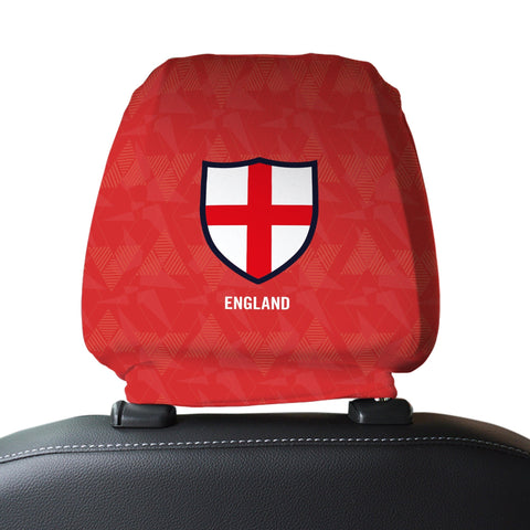 England 1990 Away - Retro Football Shirt - Pack of 2 - Car Seat Headrest Covers