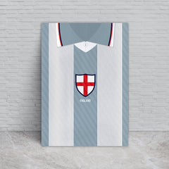 Personalised England - 1996 Away Shirt - A4 Metal Sign Plaque