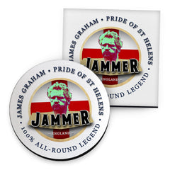 England Rugby League Jammer - Coaster - Circle or Square