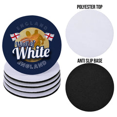 England Rugby League Wall of White - Coaster - Circle or Square
