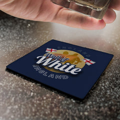 England Rugby League Wall of White - Coaster - Circle or Square
