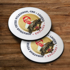 England Rugby Union Jonny - Coaster - Circle or Square