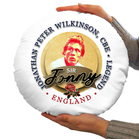 England Rugby Union Jonny  - Legend Collection - Circle Cushion 14inch