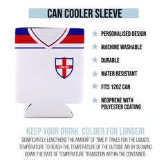 England 1982 Home Shirt - Personalised Drink Can Cooler