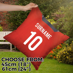 England - 1990 Away Shirt - 45cm or 61cm Retro Showerproof Outdoor Cushion