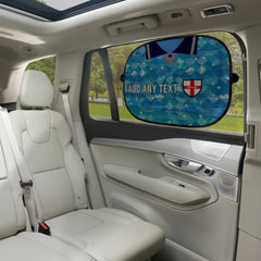 England 1990 3RD Shirt - Personalised Retro Football Car Sun Shade - Set of 2