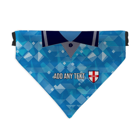 England 1990 3RD Shirt - Personalised Pet Bandana - 4 Sizes