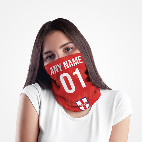 England 1990 Away - Personalised Retro Football Snood