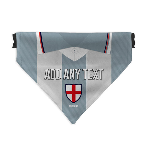 England 1996 Away Shirt - Personalised Pet Bandana - 4 Sizes
