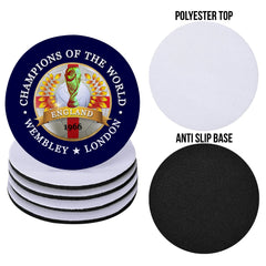 England World Cup - Coaster - Circle or Square