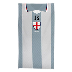 England - 1996 Away Shirt - Personalised Retro Beach Towel - 150cm x 75cm