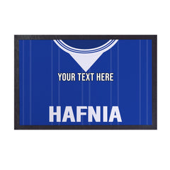 Everton 1984 Home  Shirt - Personalised Retro Door Mat - 60cm x 40cm