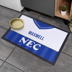 Everton 1986 Home  Shirt - Personalised Retro Door Mat - 60cm x 40cm