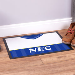 Everton 1986 Home  Shirt - Personalised Retro Door Mat - 60cm x 40cm