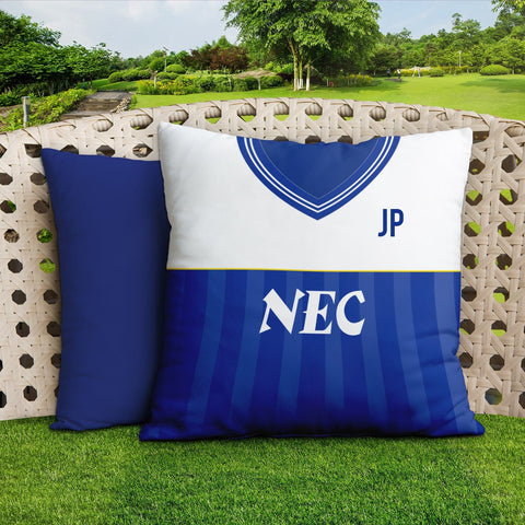 Everton - 1986 Home Shirt - 45cm or 61cm Retro Showerproof Outdoor Cushion