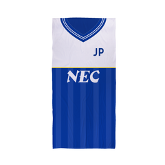 Everton - 1986 - Home Shirt - Personalised Vintage Beach Towel 