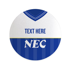 Everton 1986 Home Shirt - Personalised Drink Coaster - Square Or Circle