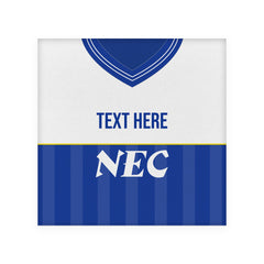 Everton 1986 Home Shirt - Personalised Drink Coaster - Square Or Circle