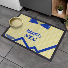 Everton 1990 Away Shirt - Personalised Retro Door Mat - 60cm x 40cm