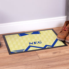 Everton 1990 Away Shirt - Personalised Retro Door Mat - 60cm x 40cm