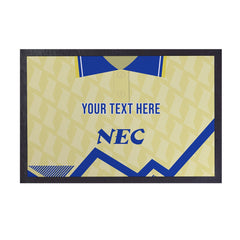 Everton 1990 Away Shirt - Personalised Retro Door Mat - 60cm x 40cm